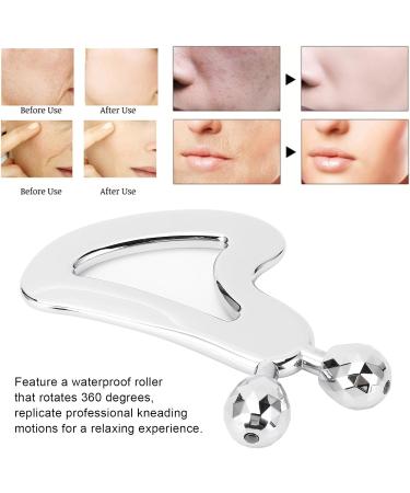 Heart Shape Face Roller Massager Efficient Absorption Lifting Tool for Skin Tightening and Puffiness Reduction - Buy Online on GoSupps.com