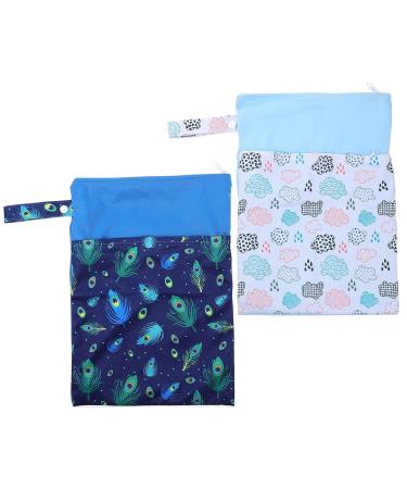 Healeved Womens Wallet Womens Zipper Wallet 2Pcs Sanitary Napkins Nursing pad Pouch Sanitary Napkins Pouch Sanitary pad Bag Bag Travel Tampons Zipper Wallet Baby Diaper Bag Assorted Color 2 1 Count (Pack of 1)