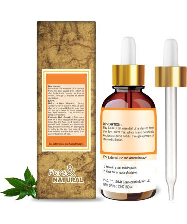 Crysalis Bay Laurel Leaf (Laurus Nobilis) Oil|100% Pure & Natural Undiluted Essential Oil Organic Standard for Skin & Hair Care|Therapeutic Grade Oil- 100ml with Dropper Bay Laurel Leaf 100 ml (Pack of 1) - Buy Online on GoSupps.com