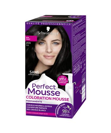 Schwarzkopf - Perfect Mousse - Permanent Hair Color - Black 200