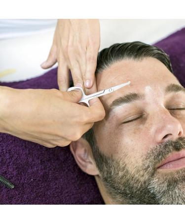 Bartscher Men's Nasal & Ear Hair Scissors - Rounded Tip Stainless Steel Grooming Tool - Buy Online on GoSupps.com