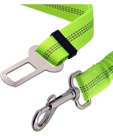 Xundefeng Adjustable Dog Car Seat Belt & Leash - 2 Pieces Bungee Safety Straps for Dogs & Cats - Flexible & Durable - Green - Buy Online on GoSupps.com