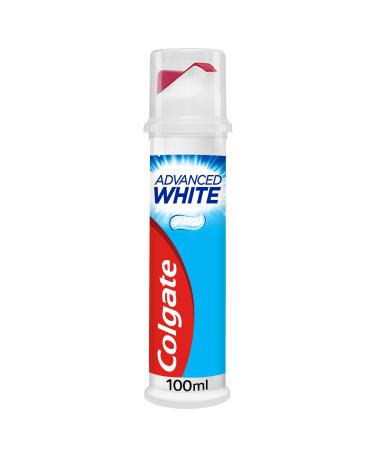 Colgate Advanced White Toothpaste 100ml | teeth whitening toothpaste | clinically proven whitening | whitens in 10 days | with active micro-cleansing crystals | new stain prevention | enamel safe