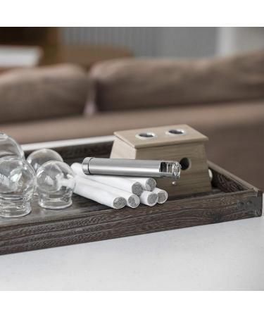 5-St Moxa Presser Smoke-Free Moxa Tank - MOSSISTICK Shorter Chinese Moxa Eye Stick & Burner - Moxibustion Device for Massage - Rustproof Steel - Buy Online on GoSupps.com