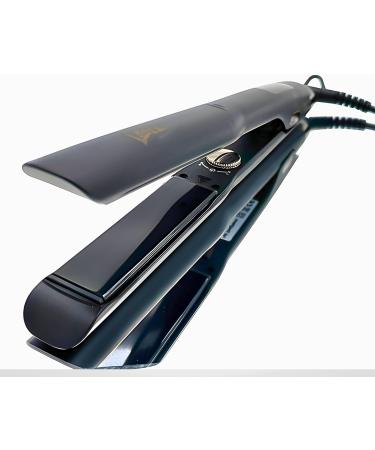 Ebony Edition Flat Iron Hair Straightener | 1.25" Titanium Straightener for All Hair Types | Fast Heating Travel-Friendly Smooth & Frizz-Free - Buy Online on GoSupps.com