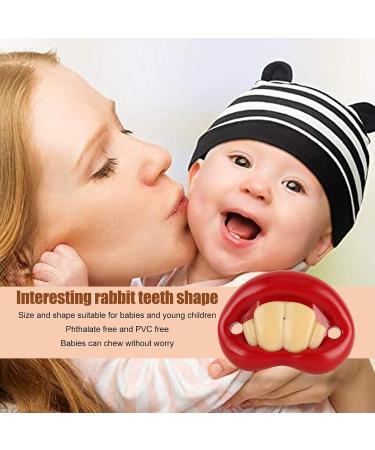 Buy Funny Baby Pacifier - Night Pacifier with Orthodontic Silicone Design & Cute Rabbit Motif | Safe for Toddlers - International Shipping - Buy Online on GoSupps.com