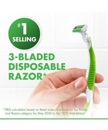 Gillette Sensor3 Sensitive Men's Disposable Razors - Enhanced Lubrastrip - 8 Count (Pack of 2) - Buy Online on GoSupps.com