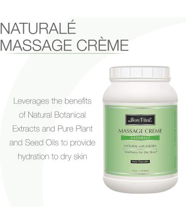 Bon Vital' Naturale Massage Cr me 1 Gallon - Professional Therapy Cream with Natural Ingredients for Relaxing Massages & Smooth Skin - Buy Online on GoSupps.com