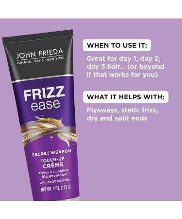 Frizz Ease Secret Weapon Touch Up Hair Cream - Anti Frizz Styling Cream - Calms and Smooths Frizz-prone Hair - 4 oz (Pack of 2) - Buy Online on GoSupps.com
