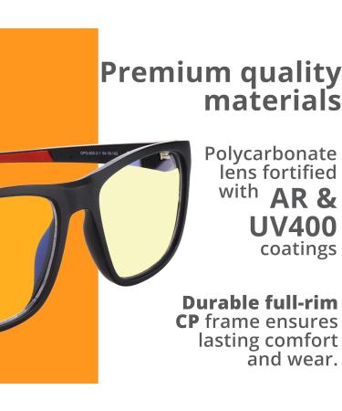 Blue Light Blocking Glasses - Yellow | Anti-Fatigue & Gaming | UV400 Computer & Reading Glasses for Men & Women - Buy Online on GoSupps.com