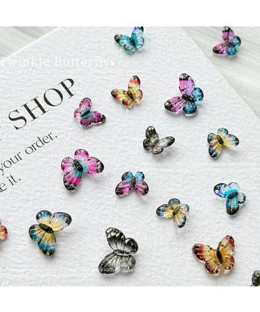 Butterfly Rhinestones Resin Stones Flat Back Rhinestones Diamonds For Supplies Jewelry Blue Big - Buy Online on GoSupps.com