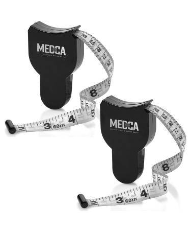 Body Tape Measure - (2 Pack) Measuring Tapes for Body and Fat Weight Monitors, (Inches & cm) Retractable Tape Measure Ruler for Accurate Body Fat Calculator Helps Calculate Fitness Body Measurements