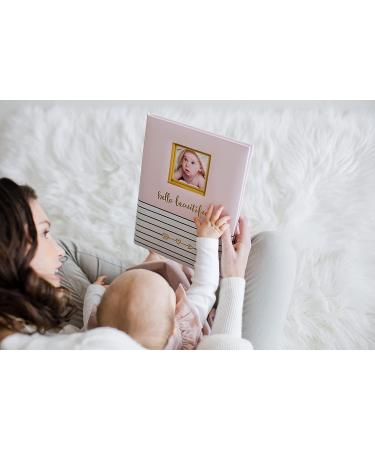 Pearhead Hello Beautiful Baby Memory Book - Pink First 5 Years Keepsake with Photo Insert - Buy Online on GoSupps.com
