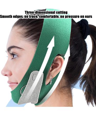 Face Lift up Belt - Breathable Elastic Face Tape Face Belts - V Lines Face Lifting Strap Sleeping Masque Strap for Women Green - Buy Online on GoSupps.com