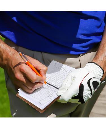 Chinco Golf Scorecard Book - Leather Golf Journal & Yardage Book - Yellow/Brown - Buy Online on GoSupps.com