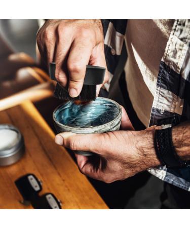 Frcolor 2-Pack Hairbrush with Natural Wild Boar Bristles | Wooden Round Beard Brush for Men | Smooth Hair & Beard Care - Buy Online on GoSupps.com