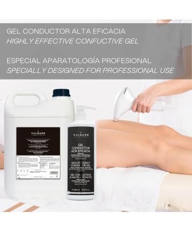 Valquer Laboratorios Body & Facial Conductive Gel - Professional Grade for Ultrasound, Electrotherapy, Radiofrequency, Cavitation, IPL, Laser - 5000 ml - Buy Online on GoSupps.com