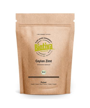 Cannelle de Ceylan en poudre bio 1kg (4x250g) - qualit 100% bio - cannelle en poudre - v g talien - sans sucre ajout - mis en bouteille et contr l en Allemagne - Biotiva