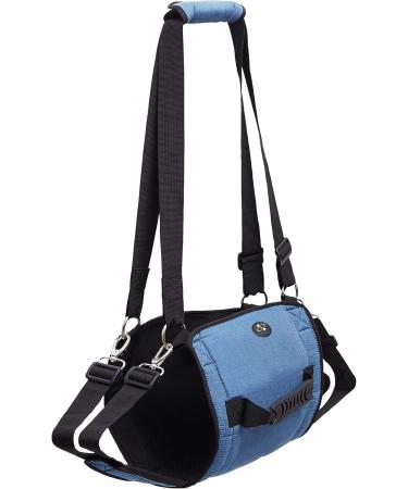 Coodeo Dog Carry Sling Emergency Backpack Pet Legs Support & Rehabilitation Dog Lift Harness for Nail Trimming Dog Carrier for Senior Dogs Joint Injuries Arthritis Up and Down Stairs (L Blue) Large Blue - Buy Online on GoSupps.com