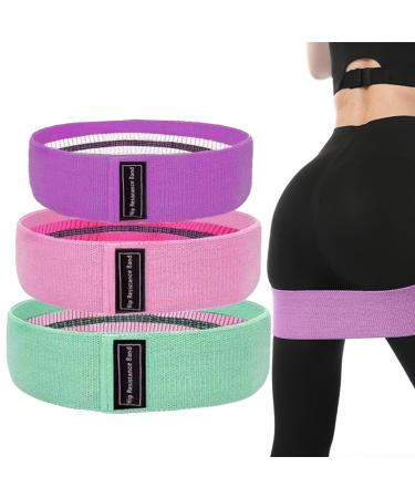 Shakven Exercise Resistance Bands Non-Slip Fitness Bands Stretch Bands - Portable Pilates Flexbands Workout Bands for Women Men Muscle Training Shape Body