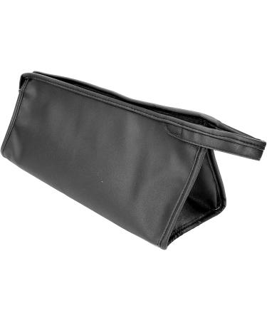 Portable Hair Dryer Storage Bag Travel Hair Dryer Bag PU Leather Carry Bag with Hanging Hook (Black) - Buy Online on GoSupps.com