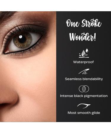 Ultime Pro Intense Gel Ka jal With Smudger & Sharpener - Black 1.2 G| Long Stay|Waterproof & Smudgeproof|One Swipe Smooth Application|3-In-1 Kaj al Eyeliner Smokey Eyeshadow Matte - Buy Online on GoSupps.com