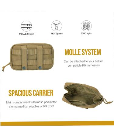 Oneigris Large Space Dog Feed Bag - 2 Pieces Tactical Training with Reflective Stripes for Harness & Walking - Ideal for Dogs - Buy Online on GoSupps.com