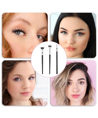 3PCS Folding Lash Brush Set - Multifunctional Scalloped Fan Shape for Clump-Free Eyelashes | Eyelash Comb & Separator Tool for Perfect Lashes - Buy Online on GoSupps.com