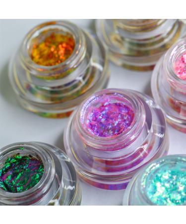 CHARMACY Multi Chrome Flakes Cream Chameleon Gel Eyeshadow 2.8g (06) - Sparkle Metallic, Highly Pigmented, Long Lasting Makeup - Buy Online on GoSupps.com