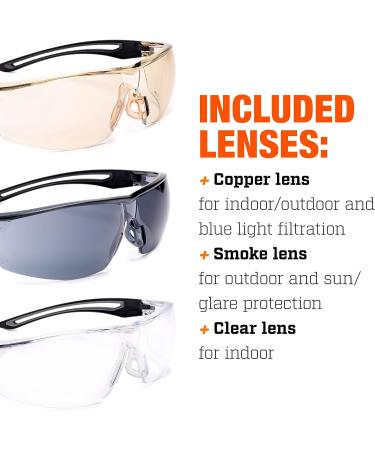 Bolle GUNFIRE 2.0 Ballistic Glasses Kit - Protective Eyewear for Superior Safety - Buy Online on GoSupps.com