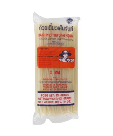 Farmer Rice Noodles Thai 3 mm wide rice noodles made from rice flour straight 1 x 400 g - Buy Online on GoSupps.com