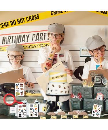20 Sheets Secret Agent Spy Detective Temporary Tattoos Mystery Detective Clue Party Favors Accessories Decorations Spy Game Kit for Kids Boys - Buy Online on GoSupps.com
