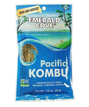 Emerald Cove Silver Grade Pacific Kombu (Dried Seaweed), 1.76 Ounce Bag 1.76 Ounce (Pack of 1)