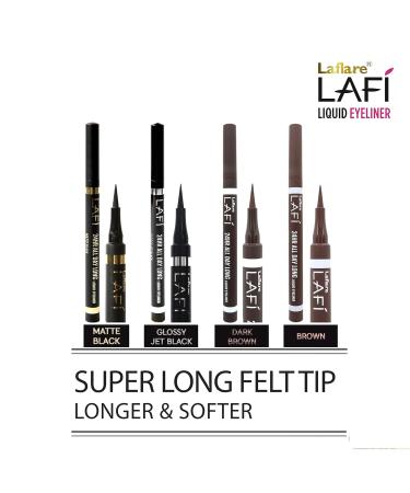 Laflare LAFI Liquid Eyeliner - Waterproof Smudgeproof Brown Eyeliner for All Day Wear - Buy Online on GoSupps.com