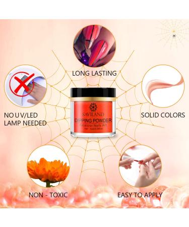 Saviland Glow in the Dark Dip Powder Nail Set - 10 Colors for French Manicure Nail Art, No Lamp Needed - Buy Online on GoSupps.com