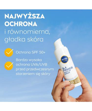 Beiersdorf AG Nivea Sun SPF50+ Primer Daily UV Serum 30 ml - Buy Online on GoSupps.com