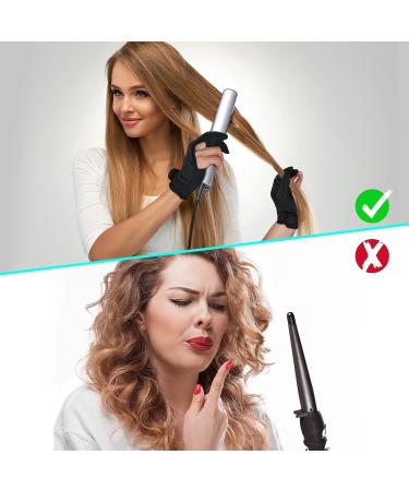 Skyley Hair Styling Tools Set - Hair Iron Heat Resistant Gloves Silicone Mat Clips & Combs for Perfect Curls - Buy Online on GoSupps.com