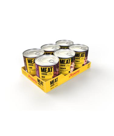 Josera Meat Lovers Pure Multipack | wet food for dogs | high meat content | grain-free | complete feed | 6x800g
