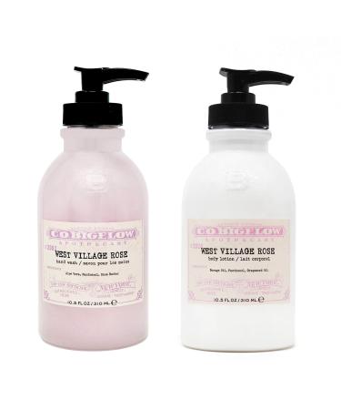 C.O. Bigelow Iconic Collection Gift Set - West Village Rose Hand Wash & Body Lotion | 10.5 fl oz - Luxury Skincare for All - Buy Online on GoSupps.com
