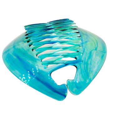 Buy XL Ocean Green Blue Comb - 1pc + 1 Pair (2pcs) 14x7cm - Made in Germany | WeLoveBeads - International Shipping - Buy Online on GoSupps.com