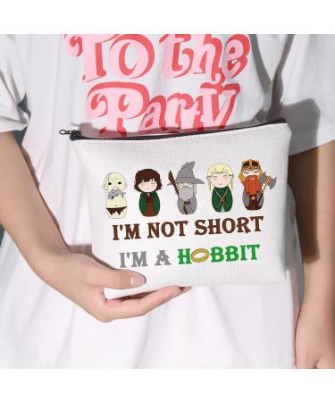 Levlo Hobbit Movie Cosmetic Bag - Perfect Gift for Hobbit Fans | 'I'm a Hobbit' Zipper Makeup Bag - Buy Online on GoSupps.com