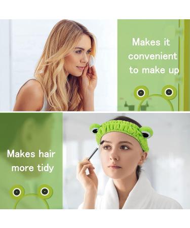 Lyspace Funny Frog Head Wrap Hair Band Green Frog Eye Spa Headband Makeup Headband Elastic Head Band St. Patrick's Day Hair Accessories for Face Washing Shower Sports Yoga Beauty Skincare One Size - Buy Online on GoSupps.com
