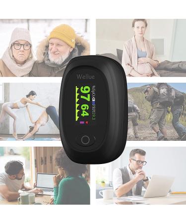 Buy Wellue Pod-2W Bluetooth Pulsoximeter - Finger Blood Oxygen Monitor with App & Heart Rate Tracking - Buy Online on GoSupps.com