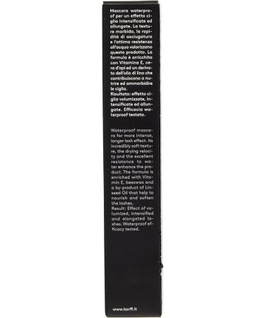 Korff Waterglam Mascara Lengthening and Waterproof Deep and Intense Look Soft Wax Black 9 ml - Buy Online on GoSupps.com