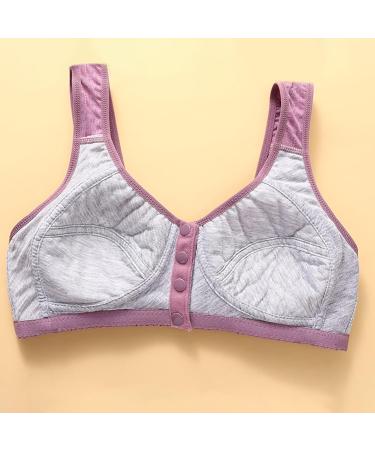 Shop Sexy Lace Bustier for Women - Adjustable Large Size 4XL Iron-Bra Seamless Bandeau in Purple - Buy Online on GoSupps.com