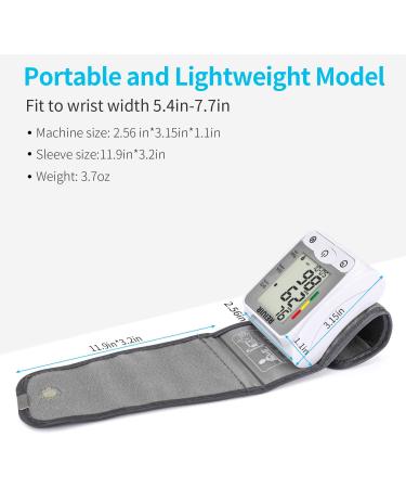 Wrist Blood Pressure Monitor with Large Cuff - Digital Automatic BP Machine for Home Use (Accuracy Upgrade) - Buy Online on GoSupps.com