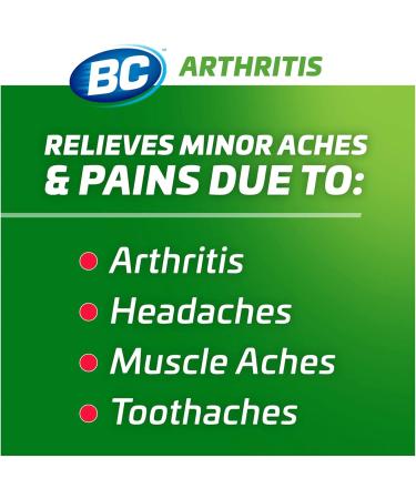 BC Powder Fast Pain Relief with Arthritis Support 50 Count - Aspirin (NSAID) & Caffeine - Buy Online on GoSupps.com
