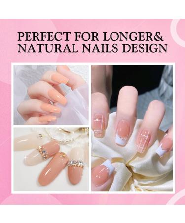 Rechoo Builder Gel 15ML Orange-Pink Set with 50pcs Nail Forms - Nail Extension & Strengthening Builder Gel - Buy Online on GoSupps.com