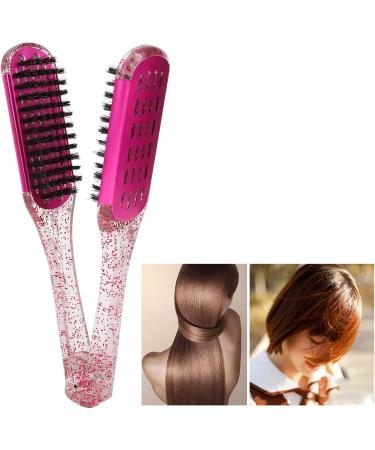 Double Sided Brush Hair Straightener - Comb & Clamp Tool for Effortless Hair Straightening & Styling - Buy Online on GoSupps.com