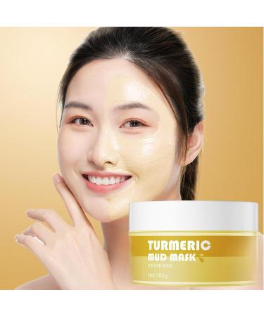 2 x 100 g turmeric facial mask turmeric clay mask blackhead remover facial cleanser cleansing facial mask antipore & acne clay mask for dry and impure skin facial mask 14 - Buy Online on GoSupps.com
